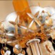 European Crystal Chandelier Elegant Amber Pendant Light Bedroom Dining Room