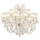 Large European Crystal Chandelier White Pendant Light Living Room Dining Room