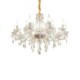 European Transparent Pendant Light Bedroom Living Room Modern Crystal Chandelier