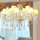 Living Room Bedroom European Simple Crystal Chandelier Modern Pendant Light