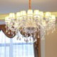 Living Room Bedroom European Simple Crystal Chandelier Modern Pendant Light