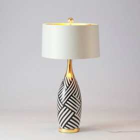 Ceramic Vase Shape Fixture Table Lamp Bedroom Living Room Desk Light Contemporary Simple Table Lamp