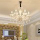 Elegant Pendant Light Living Room Dining Room European Crystal Chandelier