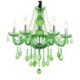 Dining Room Living Room Unique Crystal Chandelier European Style Grass Green Pendant Light