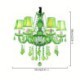 Dining Room Living Room Unique Crystal Chandelier European Style Grass Green Pendant Light