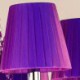 Purple Pendant Light Bedroom Living Room European Style Crystal Chandelier