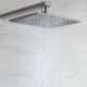 Nickel Brushed/Black Rainfall Shower Faucet Set Head And Hand Shower With Waterfall Tub Tap Set