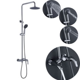 Shower Faucet System in Chrome