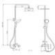 Shower Faucet System in Chrome