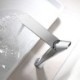 Chrome Colored Modern Simple Brass Basin Faucet (Tall)