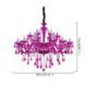 Living Room Bedroom Crystal Chandelier European Romantic Pendant Light