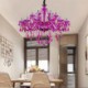 Living Room Bedroom Crystal Chandelier European Romantic Pendant Light