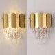 Wall Lamp Fixtures For Bedside Bedroom Living Room Modern Crystal Wall Sconce