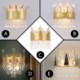 Hotel Bedroom Luxury Iron Art Crown Shape Wall Lamp