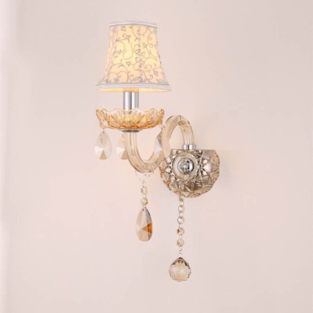 Bedroom Aisle Elegant Crystal Sconce European Style Wall Light