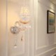 Bedroom Aisle Elegant Crystal Sconce European Style Wall Light