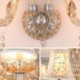 Bedroom Aisle Elegant Crystal Sconce European Style Wall Light