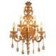 European Wall Light Luxury Crystal Sconce Zinc Alloy Five Light Living Room Aisle