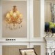 European Wall Light Luxury Crystal Sconce Zinc Alloy Five Light Living Room Aisle