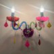 European Two-Light Wall Light Bedroom Hotel Aisle Colorful Crystal Sconce