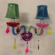 European Two-Light Wall Light Bedroom Hotel Aisle Colorful Crystal Sconce