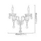 Elegant Two-Light Wall Light Hallway Stairs European Crystal Sconce