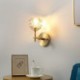 Diamond Shape Wall Sconce Brass Wall Lamp Hallway Bedside Light Nordic Crystal Wall Light