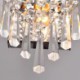 Semi-circular Wall Light with Crystal Accents