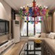 Chandelier Colorful European Style Luxury Pendant Light Kids Room Bar
