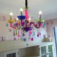 Kids Room Bar Large Colorful Crystal Chandelier European Pendant Light