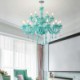 European Large Pendant Light Bedroom Bar Elegant Crystal Chandelier