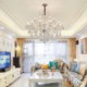 Dining Room Living Room Elegant Crystal Chandelier European White Color Pendant Light