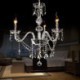 Modern European Pendant Light Bedroom Living Room Stylish Crystal Chandelier