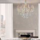 Dining Room Bedroom European Crystal Chandelier Stylish Gold Pendant Light