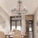 Crystal Chandelier European Cognac Colour Glass Pendant Light Bedroom Living Room