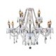 European White Jade Pendant Light Living Room Bedroom Stylish Crystal Chandelier