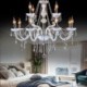 European White Jade Pendant Light Living Room Bedroom Stylish Crystal Chandelier