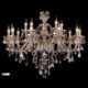 Luxury Modern Large Crystal Ceiling Light 2 Tiers 15 Light Large Crystal Chandelier Cognac (Dance Of Romance)
