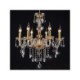 6 Light Vintage Modern Crystal Chandeliers in Crystal Feature Ceiling Light