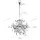 6 Light Amber Colored Crystal Chandelier Ceiling Light Luxury Crystal Chandelier (Dance Of Romance)
