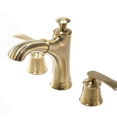 Pull-Out Spout for Brushed Gold Brass Basin Tap