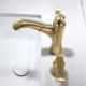 Pull-Out Spout for Brushed Gold Brass Basin Tap