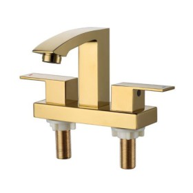Gold/Nickel Brushed/Black/Chrome 2-Handle Widespread Bathroom Sink Faucet