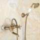 Wall Mount Handheld Shower Faucet with Oblate Spout Antique Shower Faucet