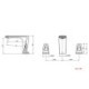 Bathroom Split Basin Faucet Deck Mounted Mixer Tap Available in Brushed Gold/Gun Grey