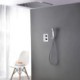 Chrome Rainfall Shower Faucet Set Square Head Shower Hand Shower Set