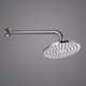 Wall Mounted Round Rain Shower System with Modern Brushed Nickel Shower Faucet