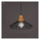 1 Light Matted Black Chandelier American Country Wrought Iron Stoving Varnishing Craftsmanship Pendant Light