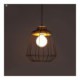 1 Light Matted Black Chandelier American Country Wrought Iron Stoving Varnishing Craftsmanship Pendant Light