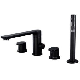 2 Handle Bathtub Faucet Set Black/Gold Black Bath and Shower Mixer Tap